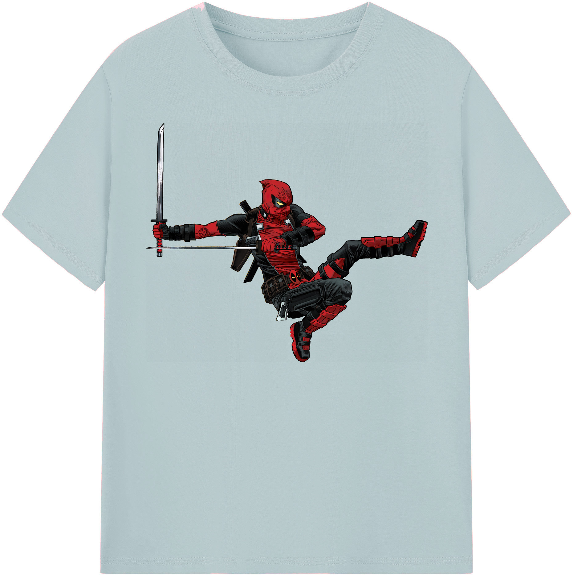 （画像用） Deadpool デッドプール 綿100％半袖Tシャツ（フロントプリント）